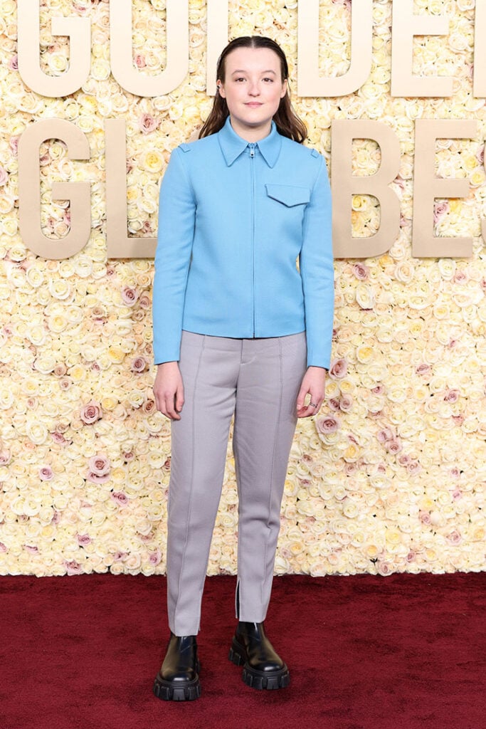 Bella Ramsey 
Prada
2024 Golden Globe Awards