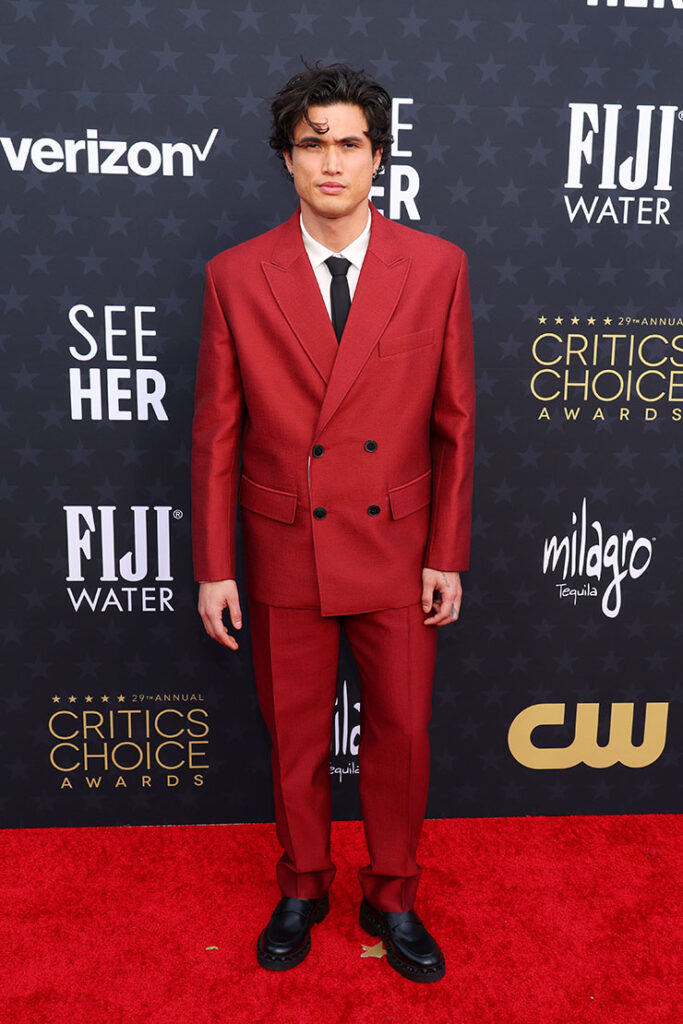 Charles Melton in Valentino - 2024 Critics' Choice Awards