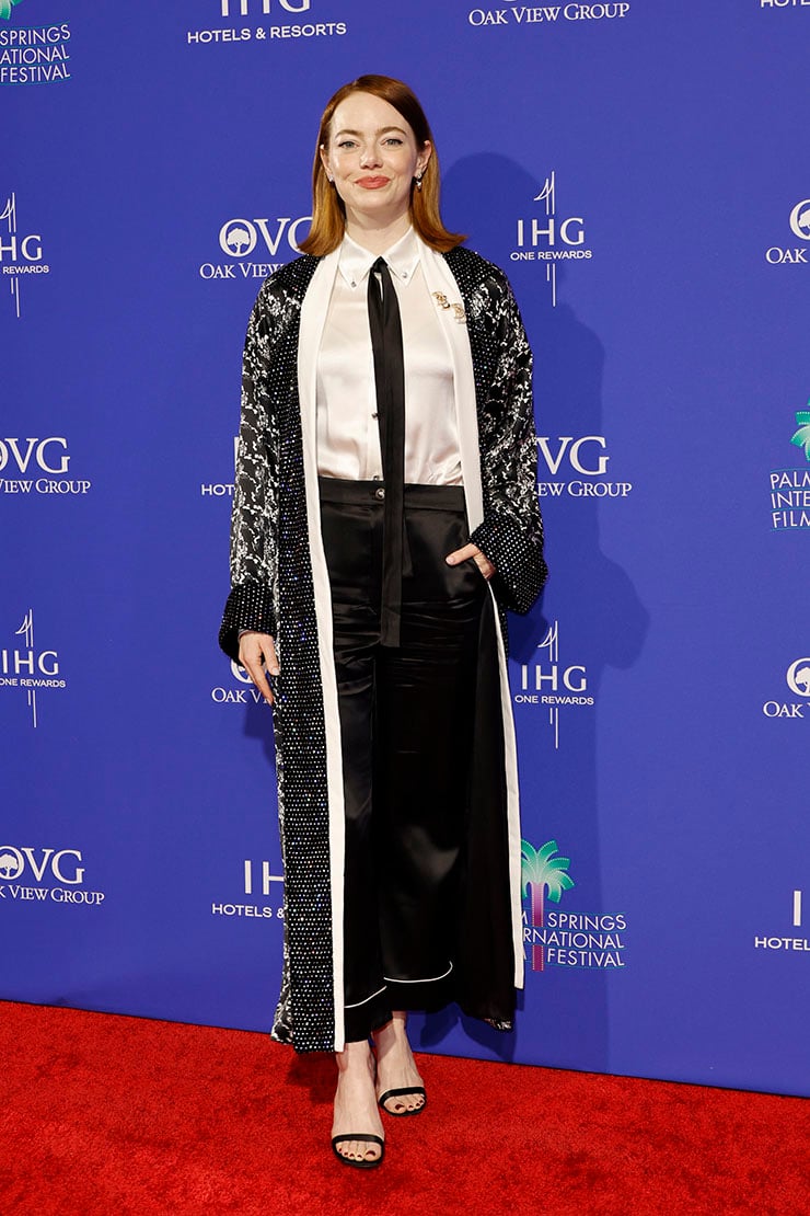 Emma Stone Wore Louis Vuitton To The 2024 Palm Springs International Film Festival Film Awards