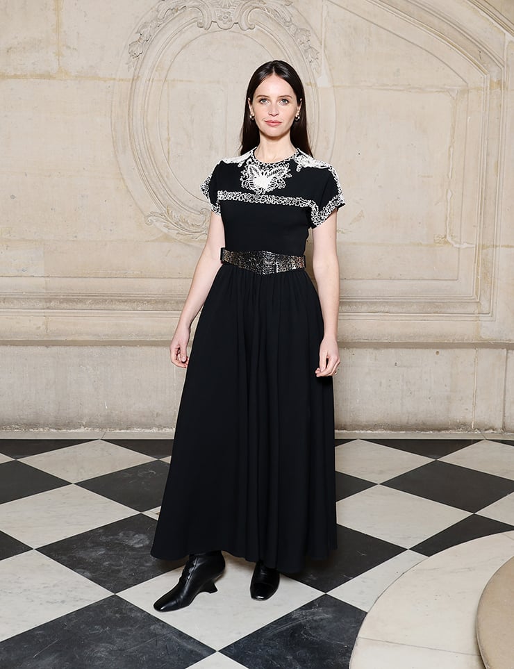 Felicity Jones attends the Christian Dior Haute Couture Spring/Summer 2024 show