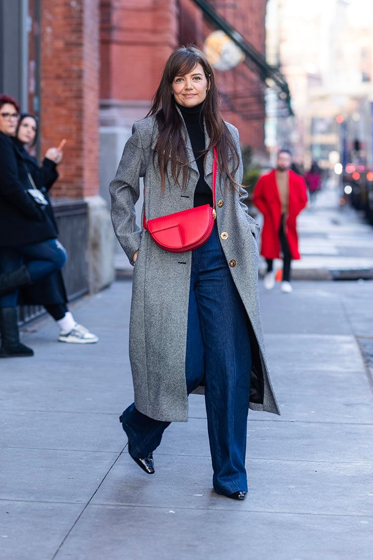 Katie Holmes Showcases Her Boxing Day Winter Street Style In Patou & Another Tomorrow