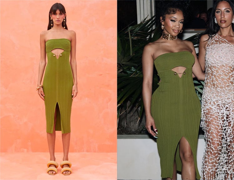 Saweetie’s Cult Gaia Christy Knit Dress