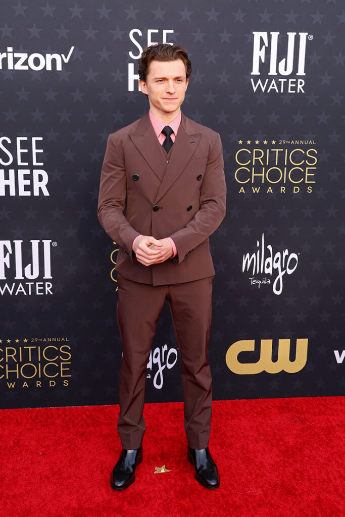 Tom Holland in Prada - 2024 Critics Choice Awards