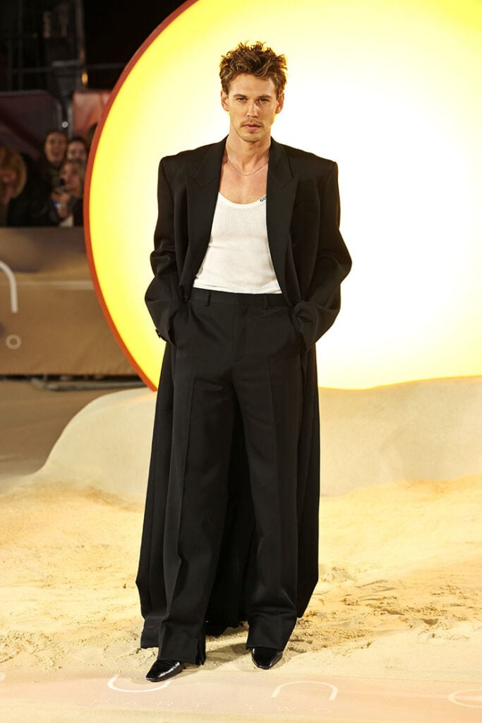 Austin Butler Wore Gucci To The 'Dune: Part Two' London Premiere