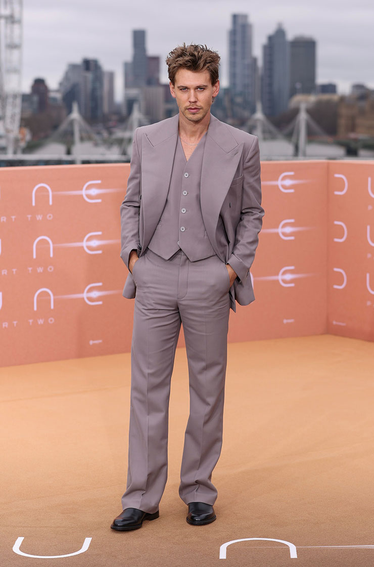 Austin Butler Wore Louis Vuitton To The ‘Dune: Part Two’ London Photocall