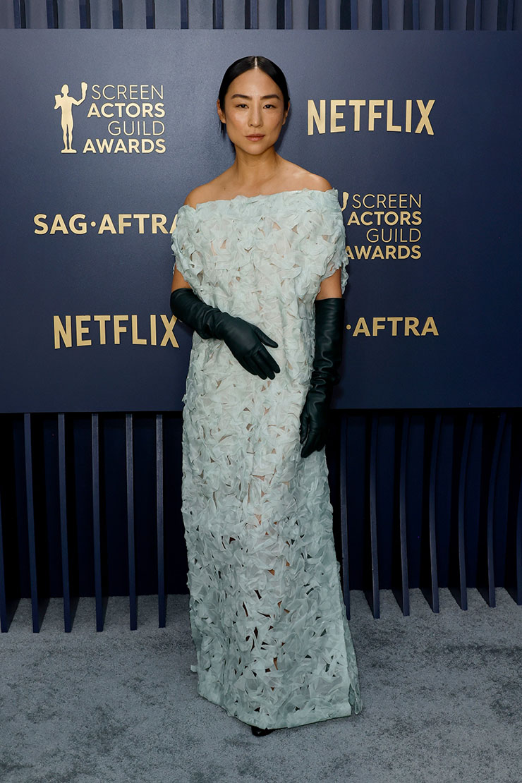 Greta Lee Wore The Row To The 2024 SAG Awards