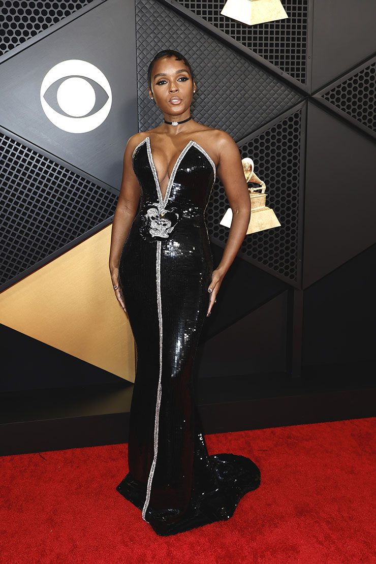 Janelle Monáe Wore Armani Privé To The 2024 Grammy Awards