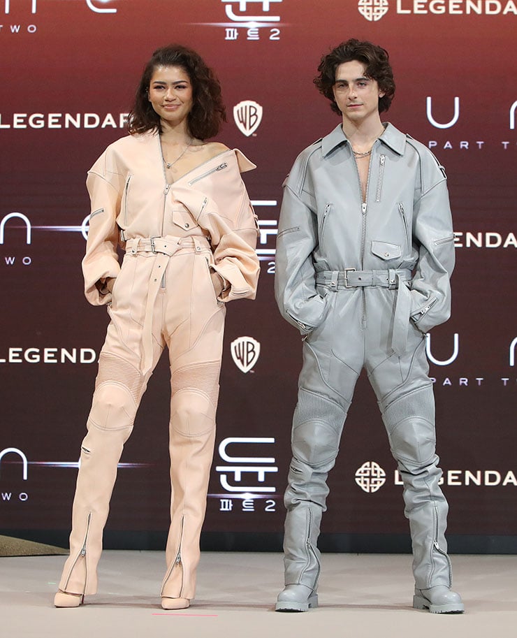 Zendaya & Timothée Chalamet Wore Juun. J To The ‘Dune: Part Two’ Seoul Press Conference