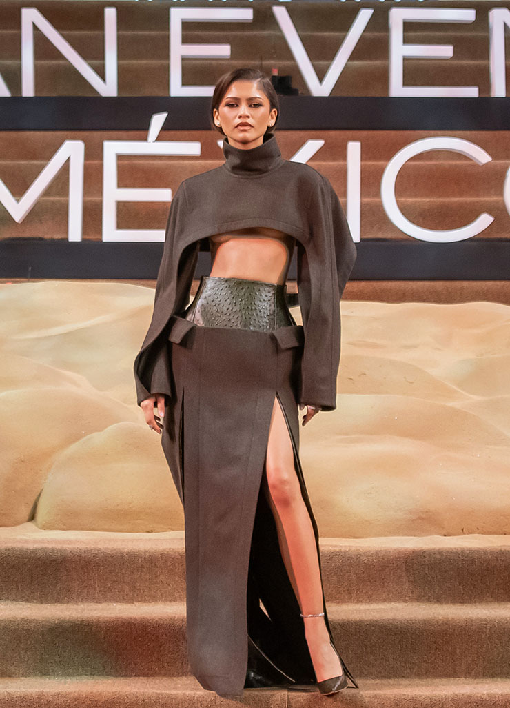 Zendaya Wore Bottega Veneta To The ‘Dune: Part Two’ Mexico Fan Event