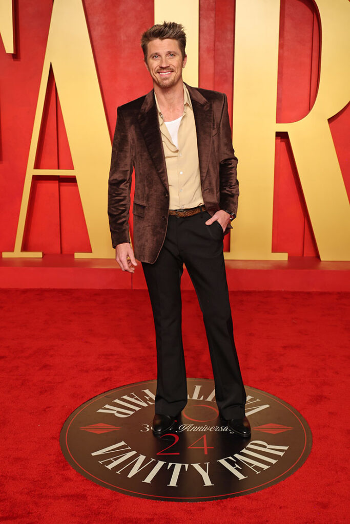 Garrett Hedlund attends the 2024 Vanity Fair Oscar Party 