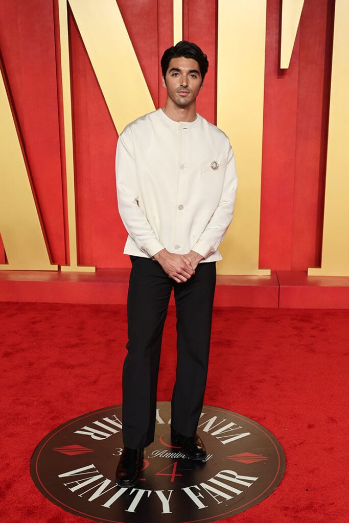 Taylor Zakhar Perez at the 2024 Vanity Fair Oscar Party.