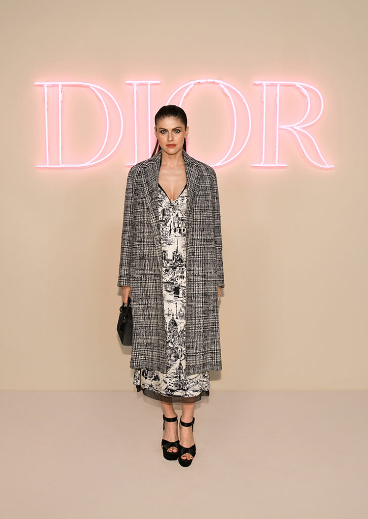 Alexandra Daddario Front Row @ Dior Pre-Fall 2024