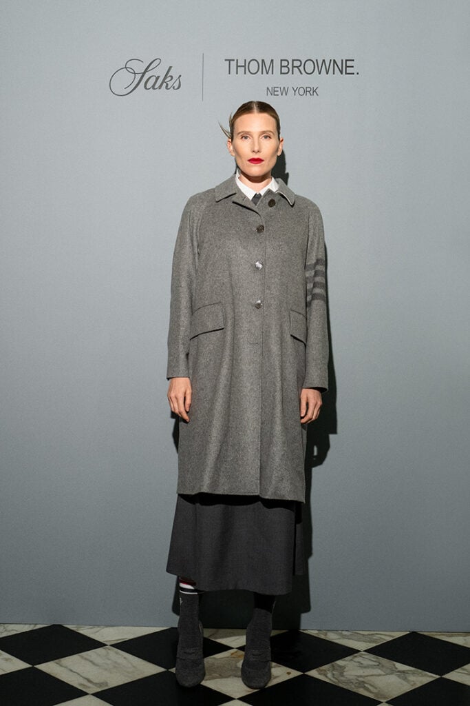 Dree Hemingway attends the Saks x Thom Browne Dinner