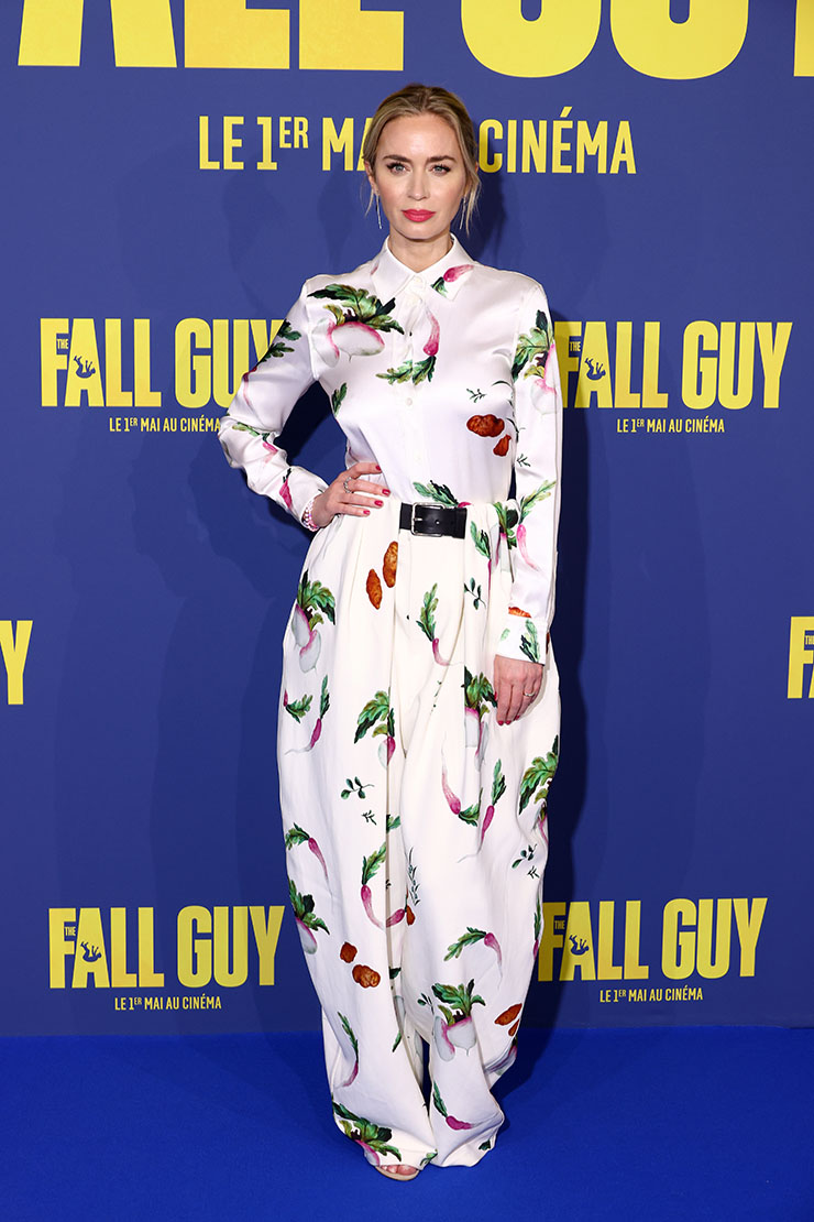 Emily Blunt Wore Loewe To ‘The Fall Guy’ Paris Premiere