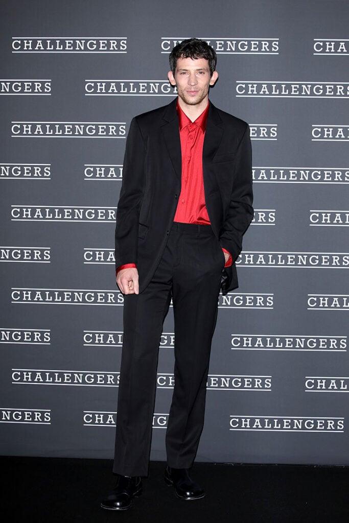Josh O'Connor attends the premiere of the movie "Challengers"