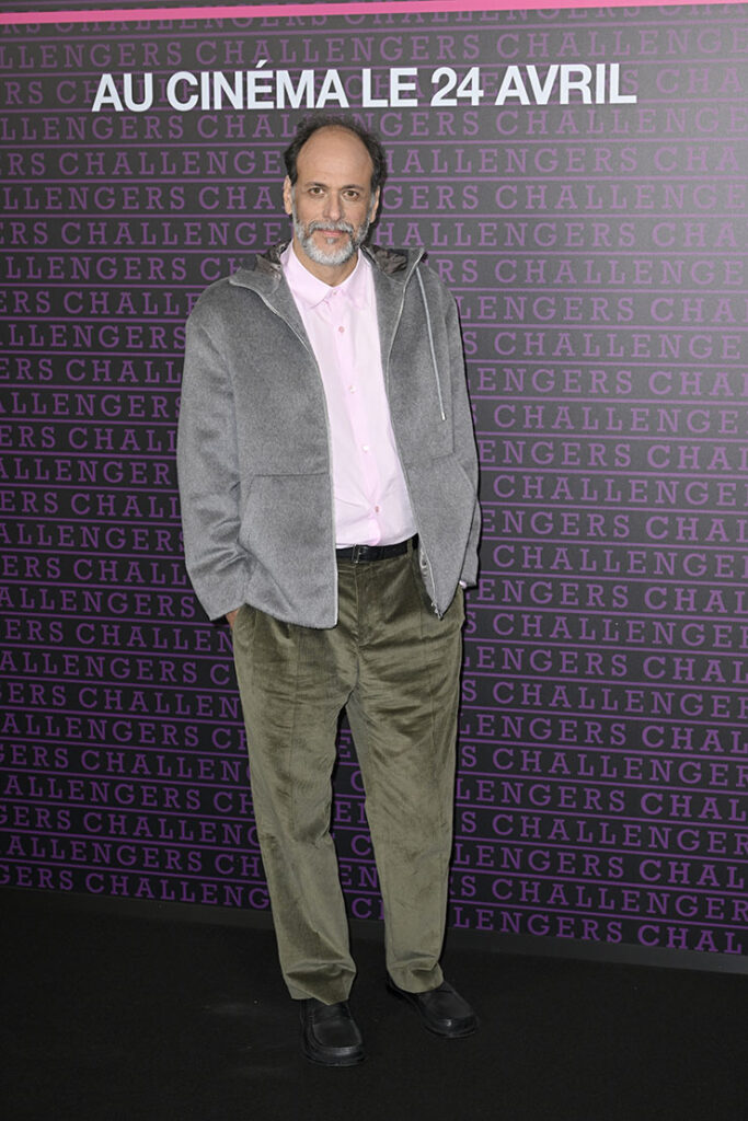 Director Luca Guadagnino attends the "Challengers" Paris Photocall