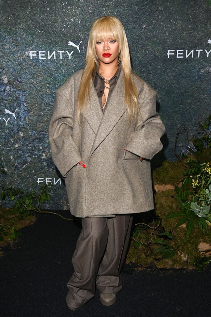 Rihanna Wore Peter Do To The FENTY x PUMA Creeper Phatty Earth Tone Launch Party
