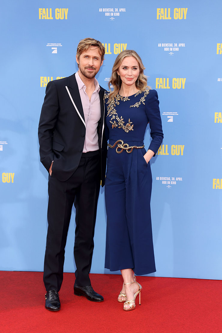 Ryan Gosling Wore Gucci & Emily Blunt Wore Jenny Packham To ‘The Fall Guy’ Berlin Premiere