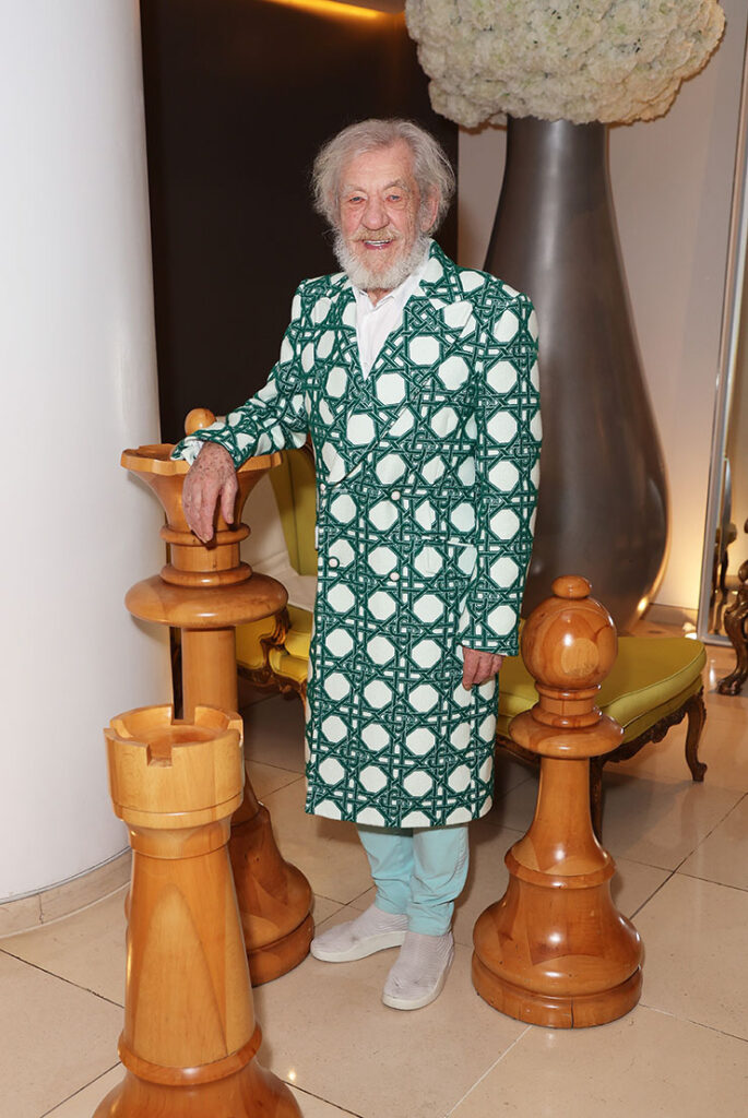 Sir Ian McKellen attends the press night after party for "Player Kings"