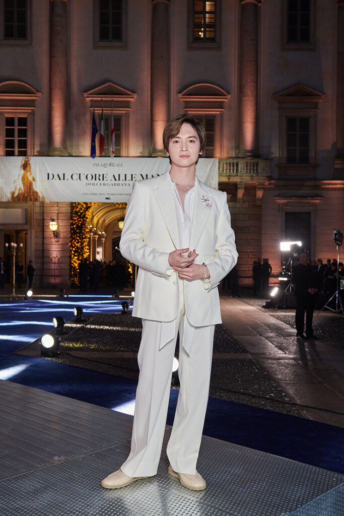 Yuta Tamamori at the 'From the Heart to the Hands: Dolce & Gabbana' Exhibition Opening Night