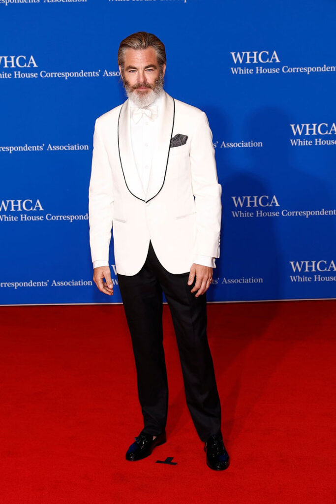 Chris Pine attended the 2024 White House Correspondents' Dinner