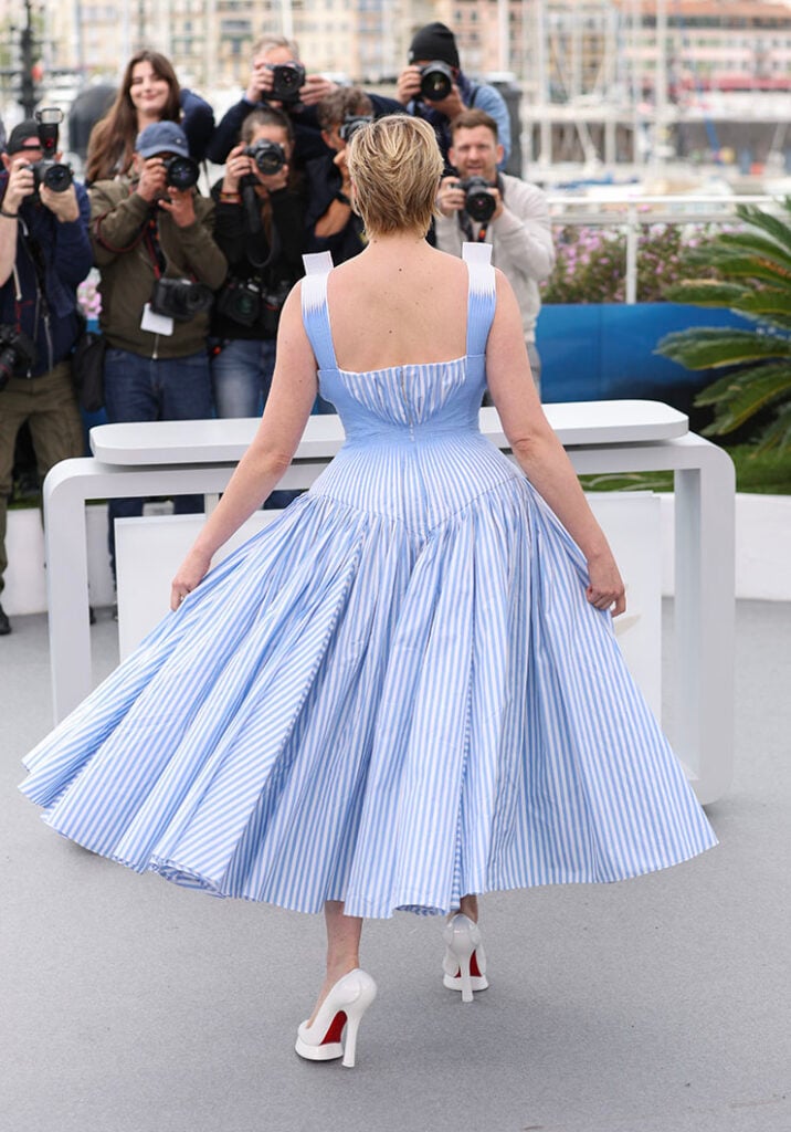 Greta Gerwig Wore Maison Margiela Haute Couture To The 2024 Cannes Film Festival Jury Photocall