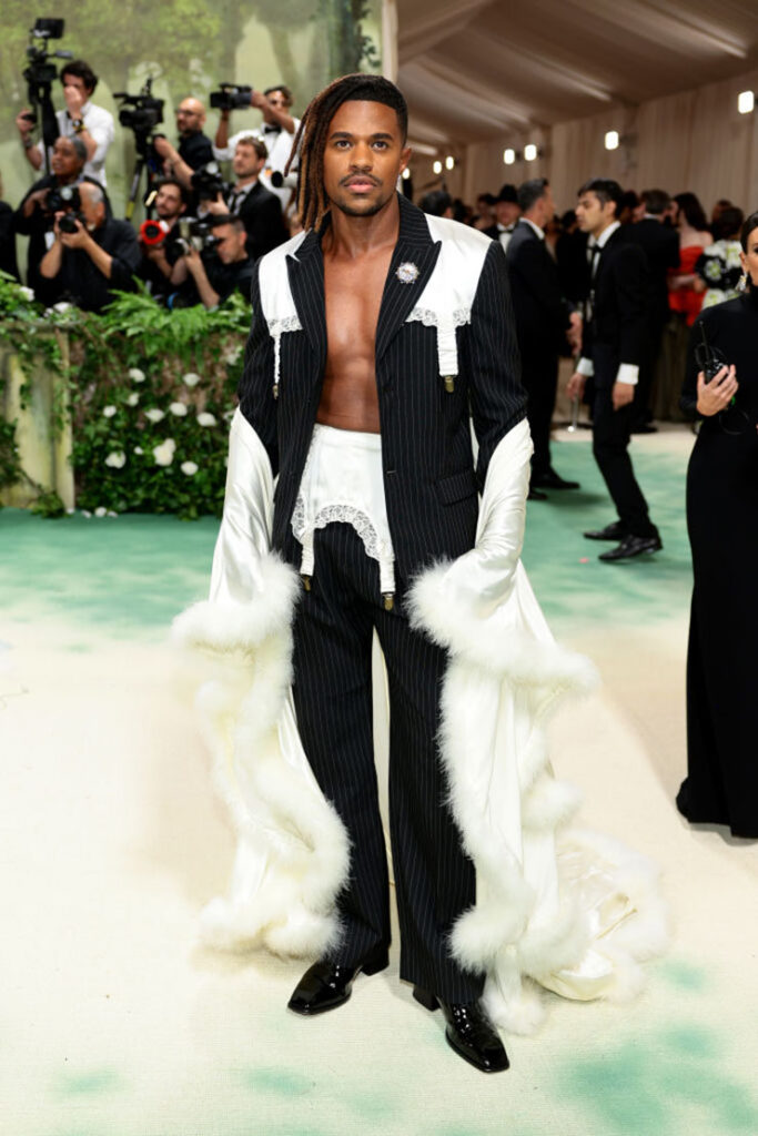 Jeremy Pope attends The 2024 Met Gala Celebrating "Sleeping Beauties: Reawakening Fashion"