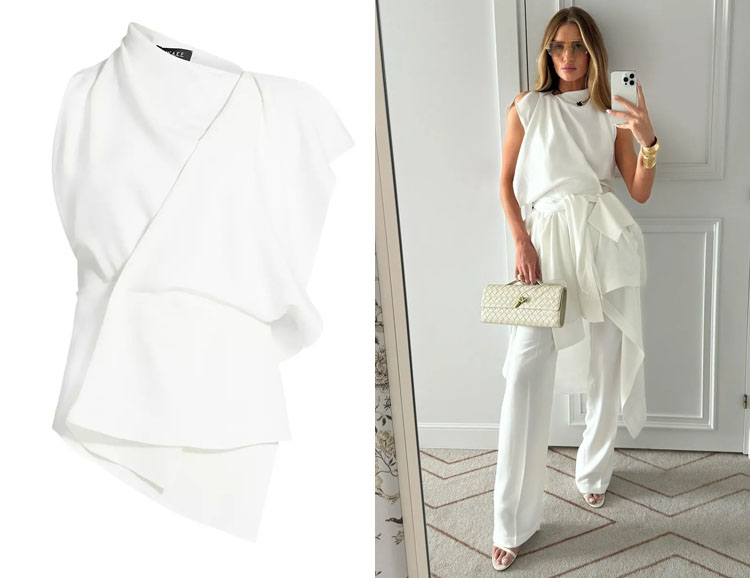 Rosie HuntingtonWhiteley's A.W.A.K.E. Mode Asymmetric Draped