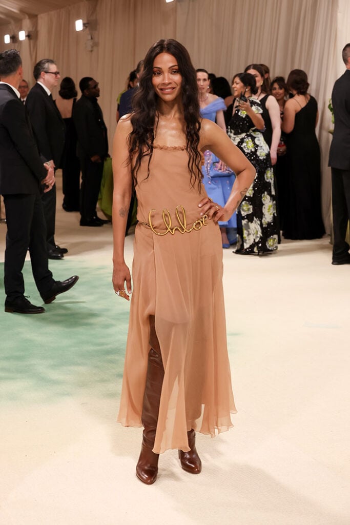 Zoe Saldana attends The 2024 Met Gala Celebrating "Sleeping Beauties: Reawakening Fashion"