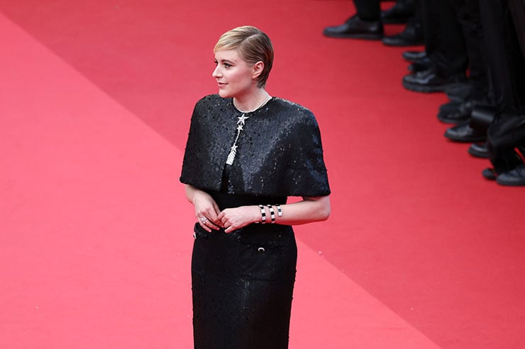 Greta Gerwig Wore Chanel Haute Couture To The ‘Megalopolis’ Cannes Film Festival Premiere