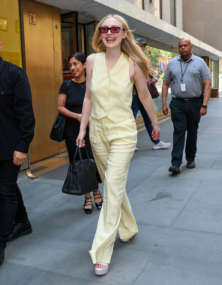 Dakota Fanning is seen at the "Today" show