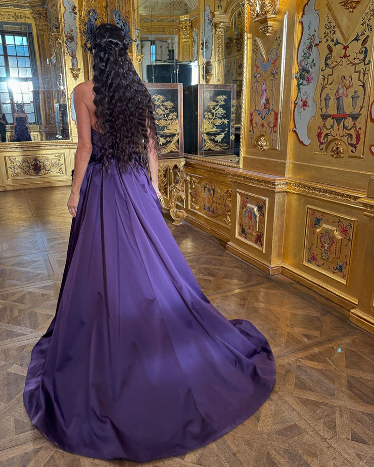 Demi Moore Wore Carolina Herrera To The Cartier ‘Nature Sauvage’ High Jewelry Gala