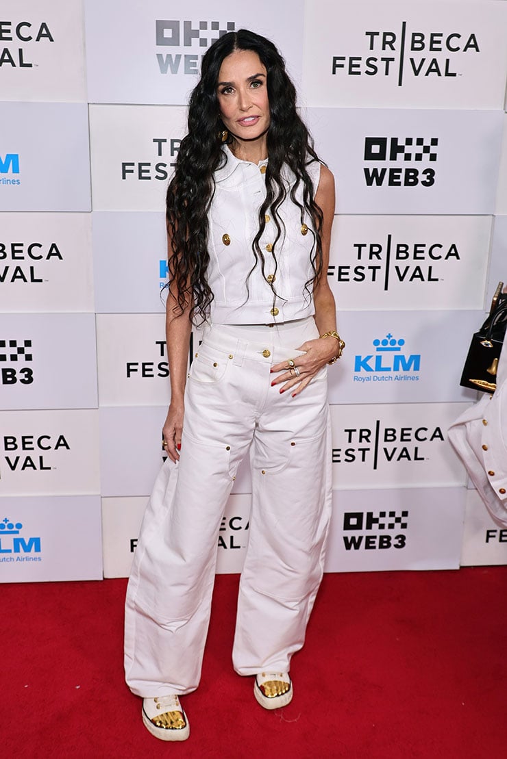 Demi Moore Wore Schiaparelli To The ‘BRATS’ Tribeca Festival Premiere