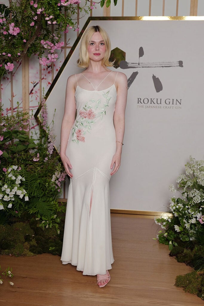 Elle Fanning Wore Vintage John Galliano To The 'Come Alive With The Seasons' Campaign Premiere