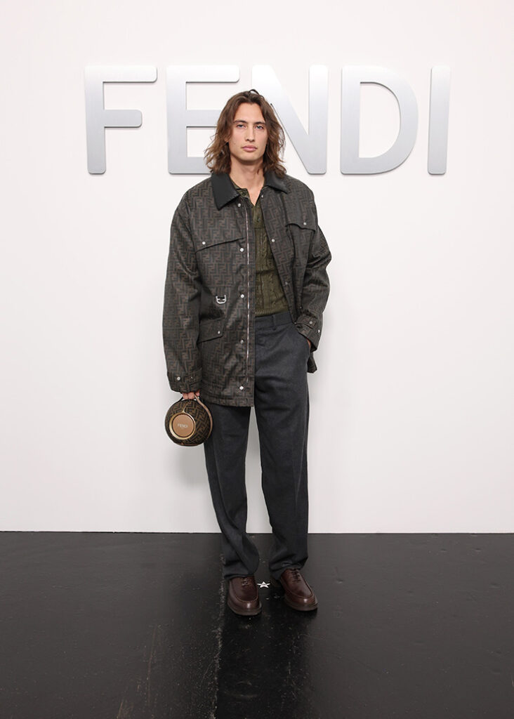 James Turlington attends the Fendi Spring/Summer 2025 Fashion Show