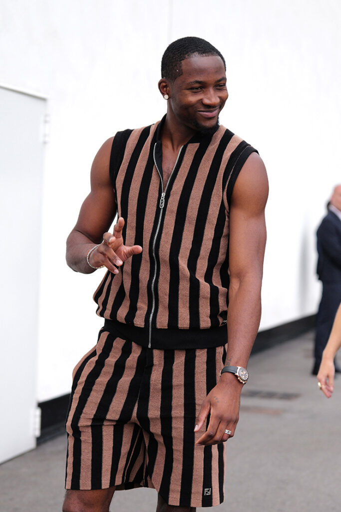Jonathan Kuminga attends the Fendi Spring/Summer 2025 Fashion Show
