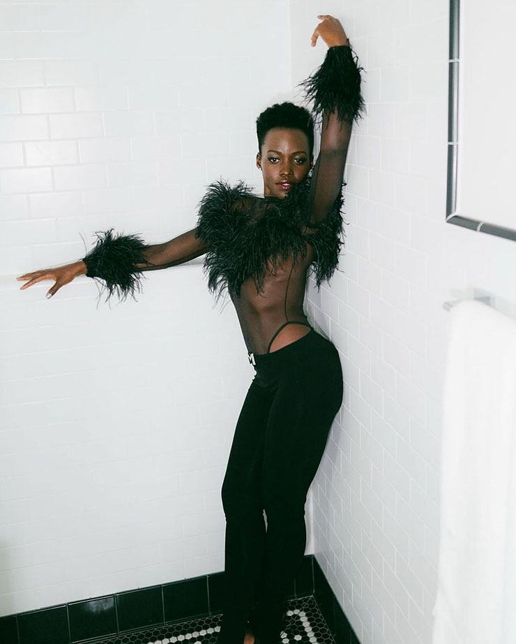 Lupita Nyong’o Wore Mugler On Jimmy Kimmel Live