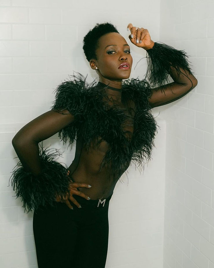 Lupita Nyong’o Wore Mugler On Jimmy Kimmel Live
