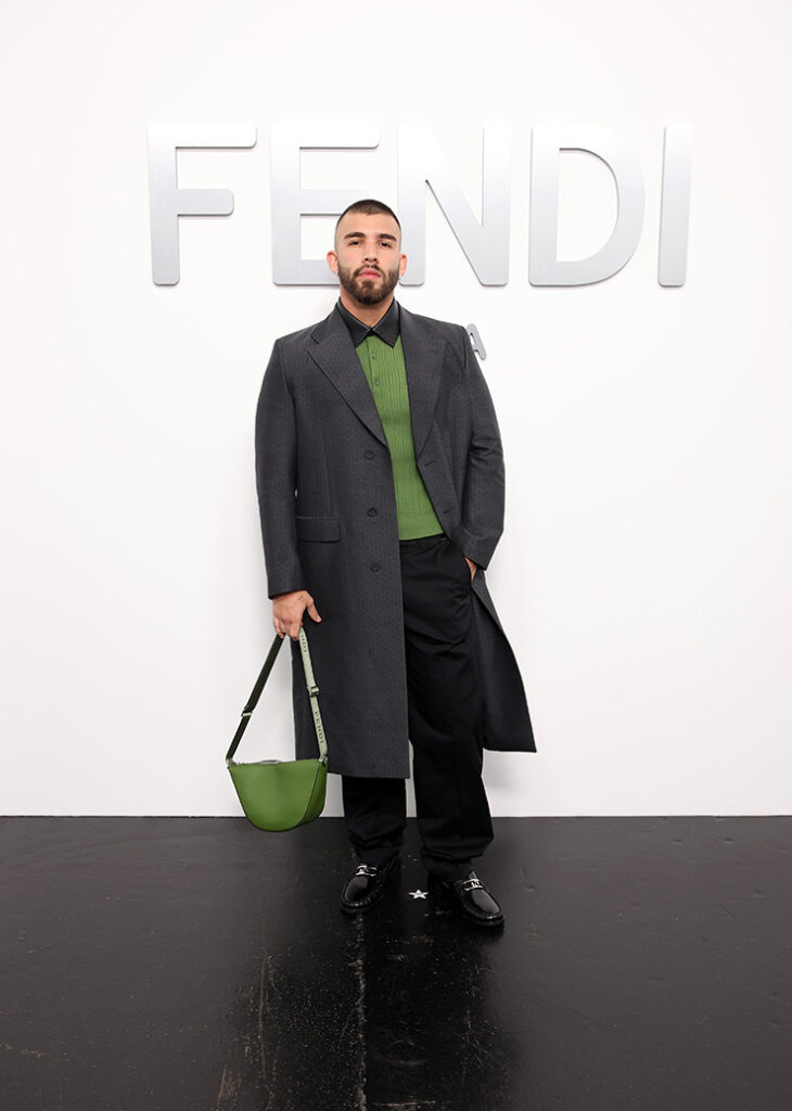 Manuel Turizo attends the Fendi Spring/Summer 2025 Fashion Show