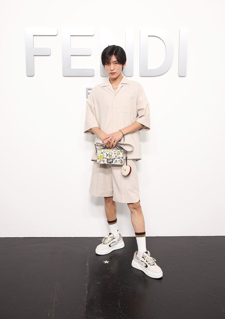 Ren Meguro attends the Fendi Spring/Summer 2025 Fashion Show