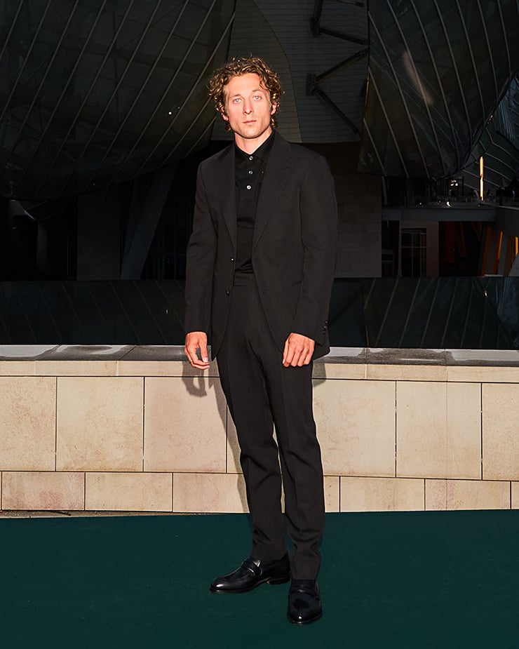Jeremy Allen White attends the 'Prelude To The Olympics' at Fondation Louis Vuitton