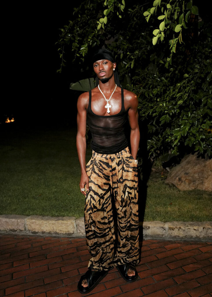 Alton Mason at the Dolce & Gabbana Alta Moda Welcome Event