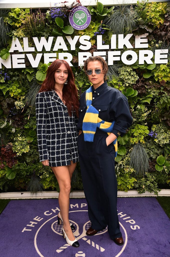 Olivia Cooke and Emma D'Arcy at The Wimbledon Tennis Championships