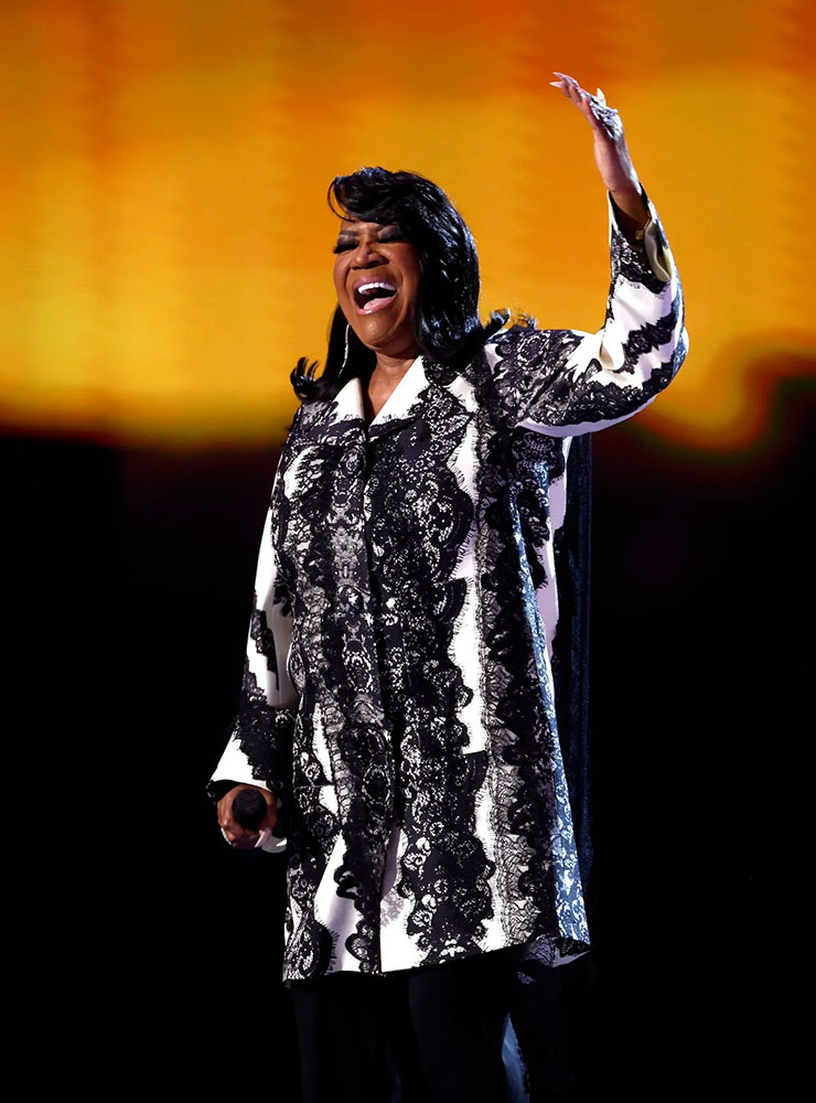 Patti LaBelle performs during the third day of the Democratic National Convention at the United Center