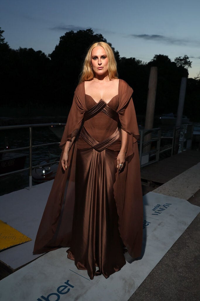 Rumer WIllis attends the amfAR Gala Venezia 2024