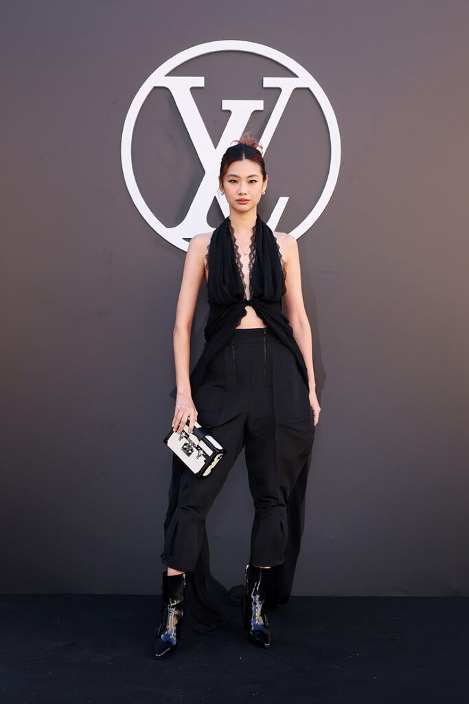 Hoyeon attends the Louis Vuitton Paris Womenswear Spring-Summer 2025 show