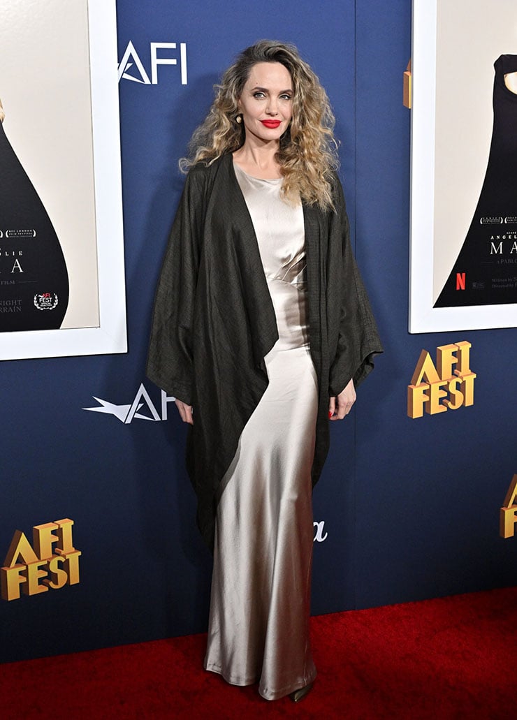 Angelina Jolie Wore Atelier Jolie To The ‘Maria’ AFI Fest Premiere