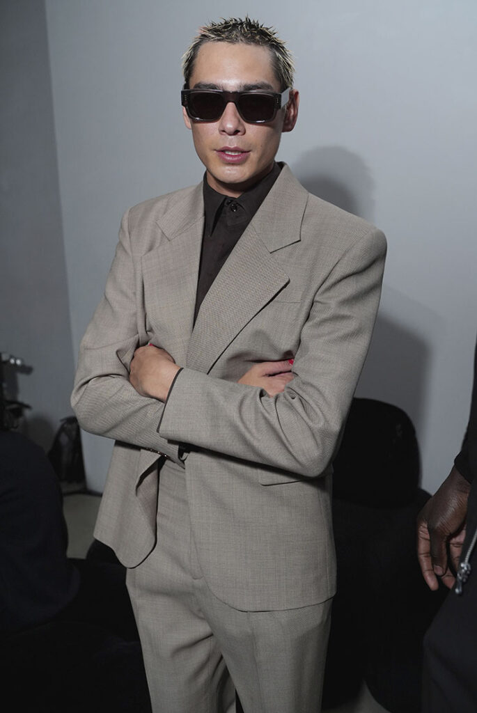 Evan Mock at the Dom Pérignon Tribute To Jean-Michel Basquiat
