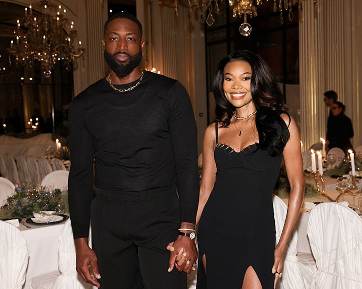 Dwyane Wade, Gabrielle Union at the Tiffany Titan By Pharrell Williams Launch