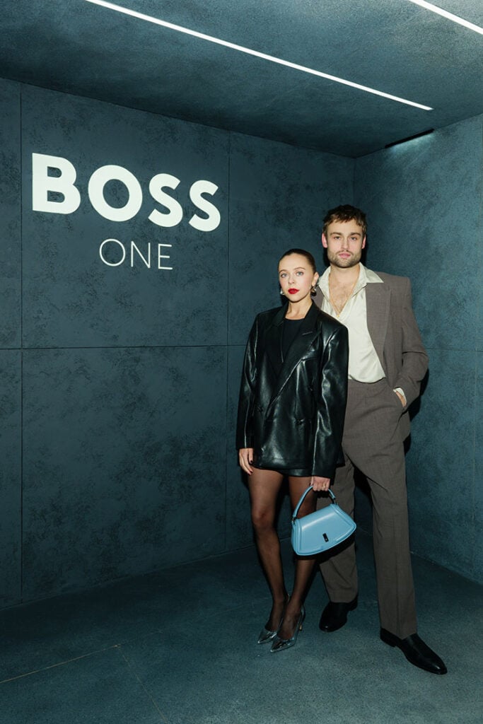 Bel Powley and Douglas Booth BOSS One Premiere Party Hosted By David Beckham